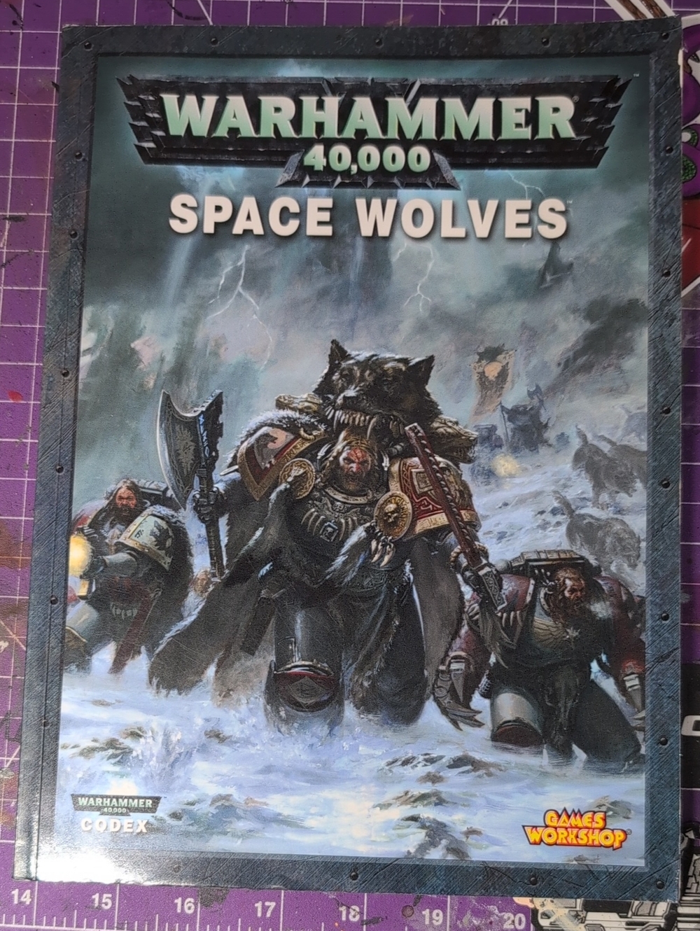 Warhammer 40,000 Space Wolves Codex - Black and Gray Cover